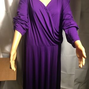 Plus Size Haute Plunging neck Wrap Dress  2X